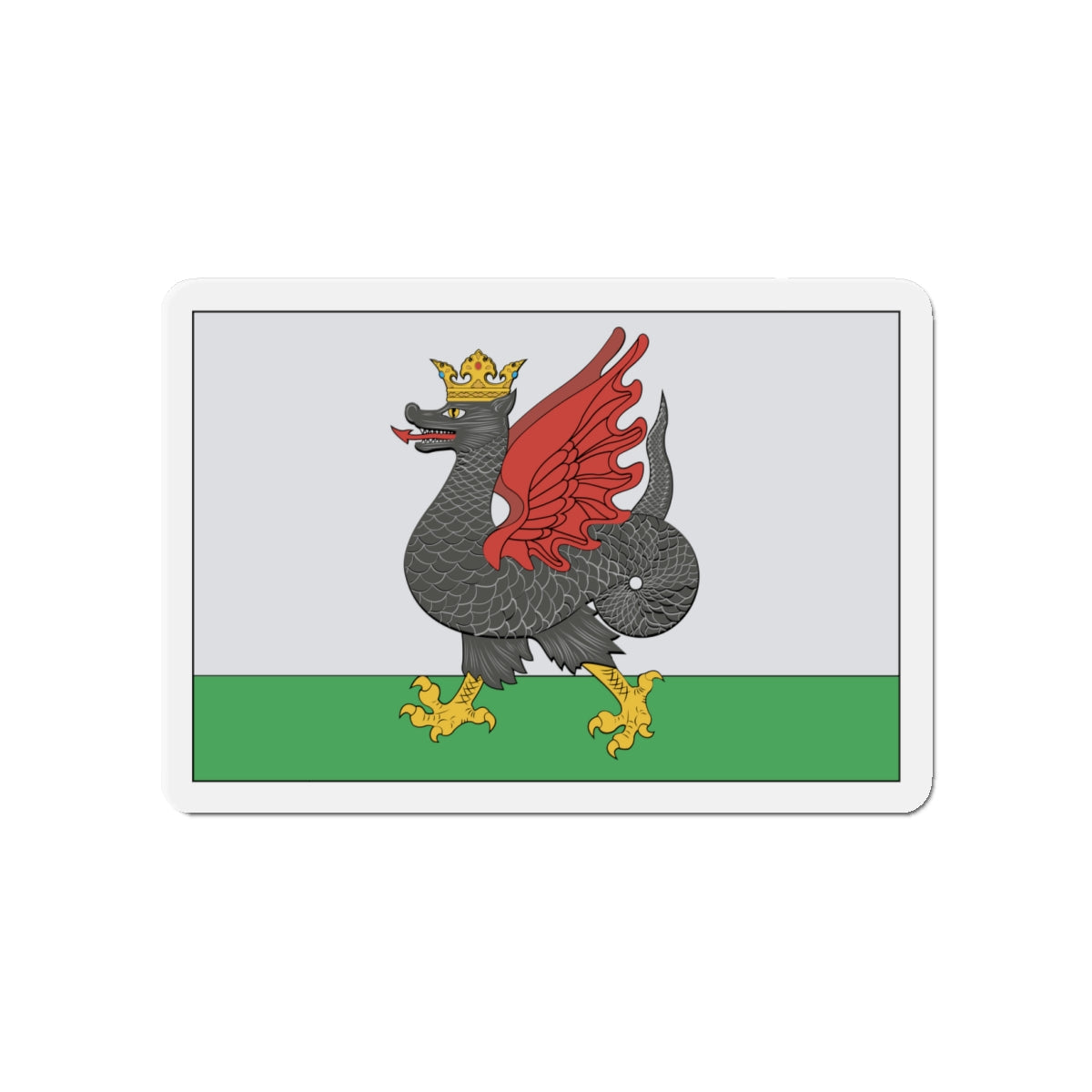 Flag of Kazan Russia - Die-Cut Magnet-4" x 4"-The Sticker Space