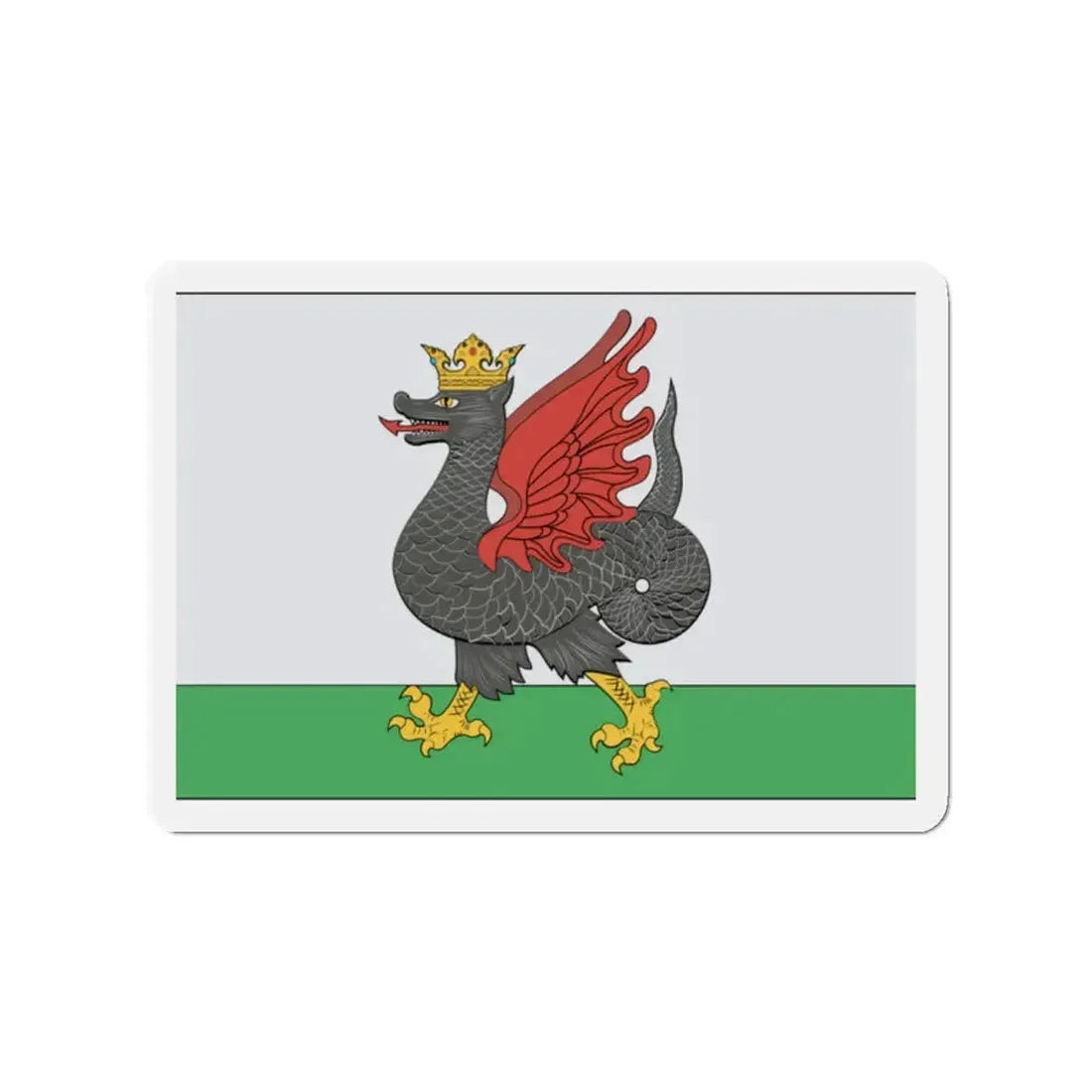 Flag of Kazan Russia - Refrigerator Magnet 2 Inch - The Sticker Space