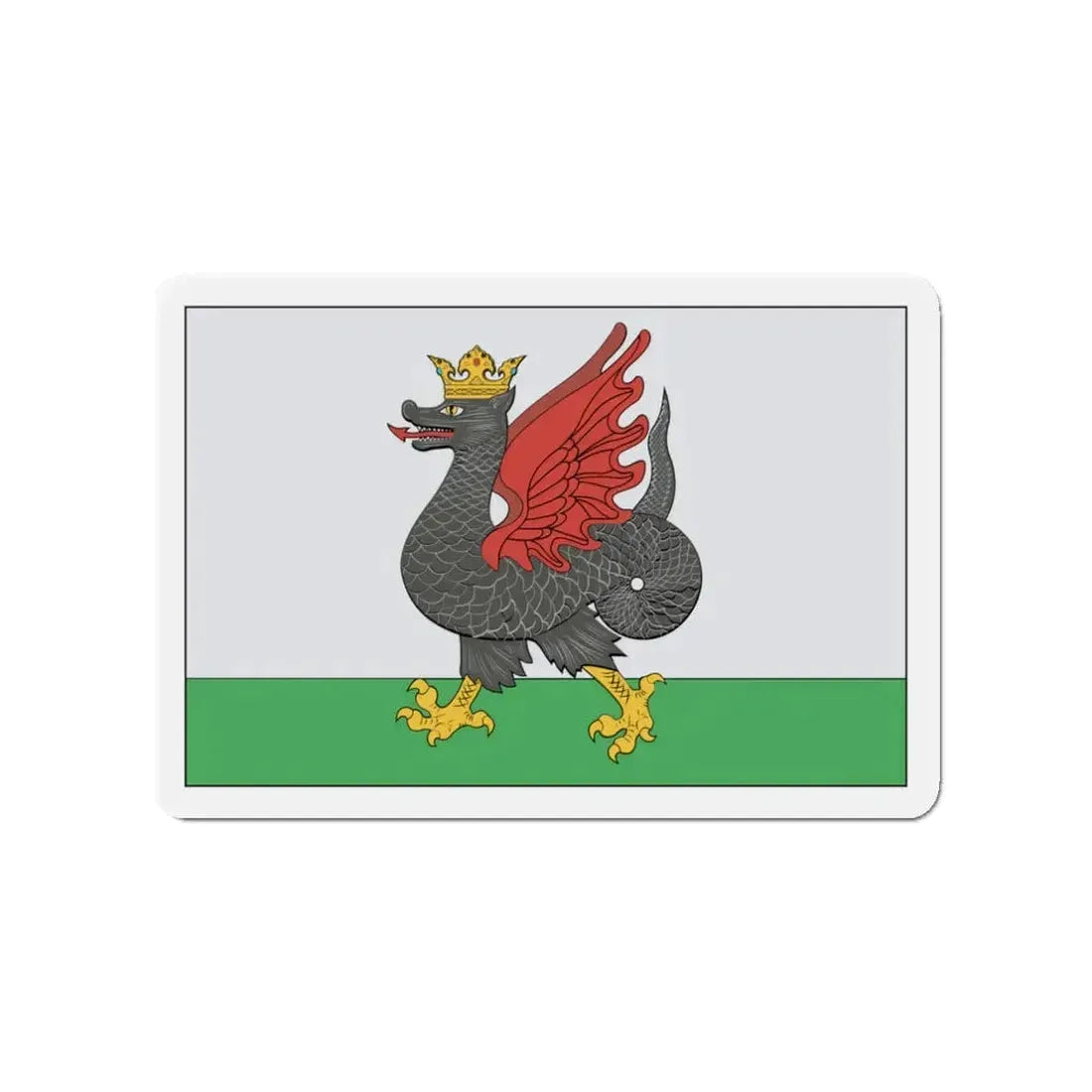 Flag of Kazan Russia - Refrigerator Magnet 3 Inch - The Sticker Space