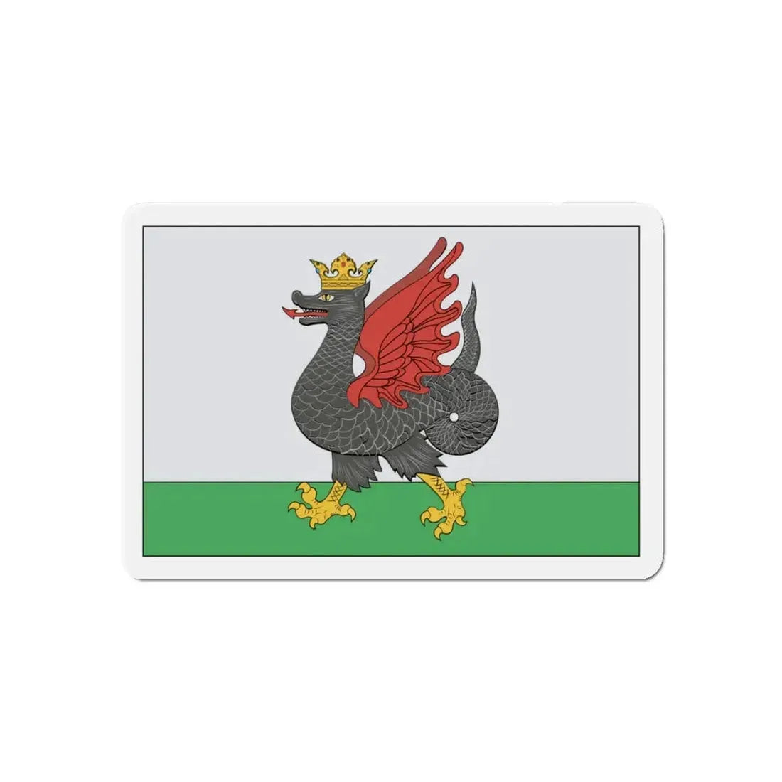 Flag of Kazan Russia - Refrigerator Magnet 5 Inch - The Sticker Space