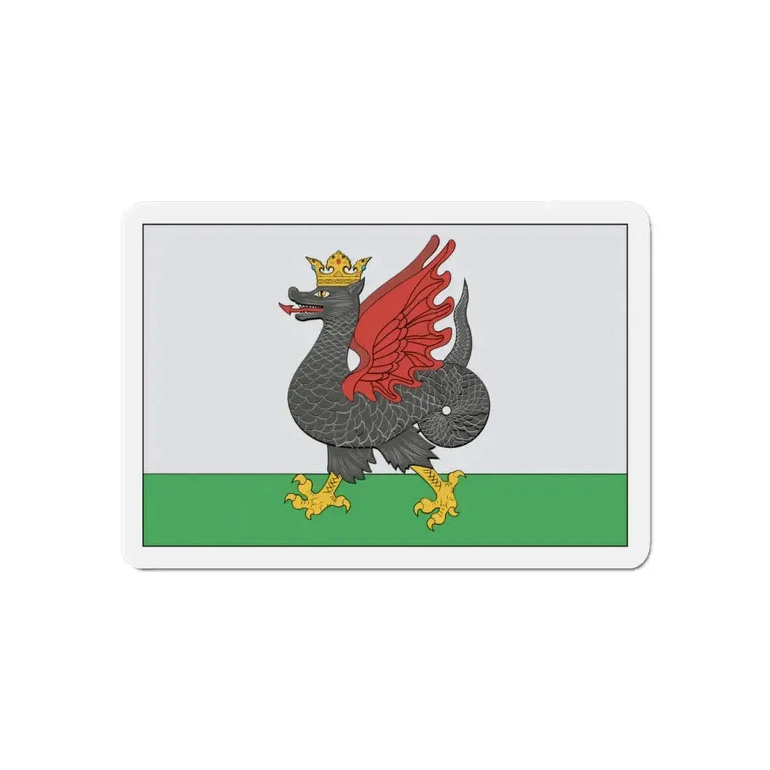 Flag of Kazan Russia - Refrigerator Magnet 6 Inch - The Sticker Space