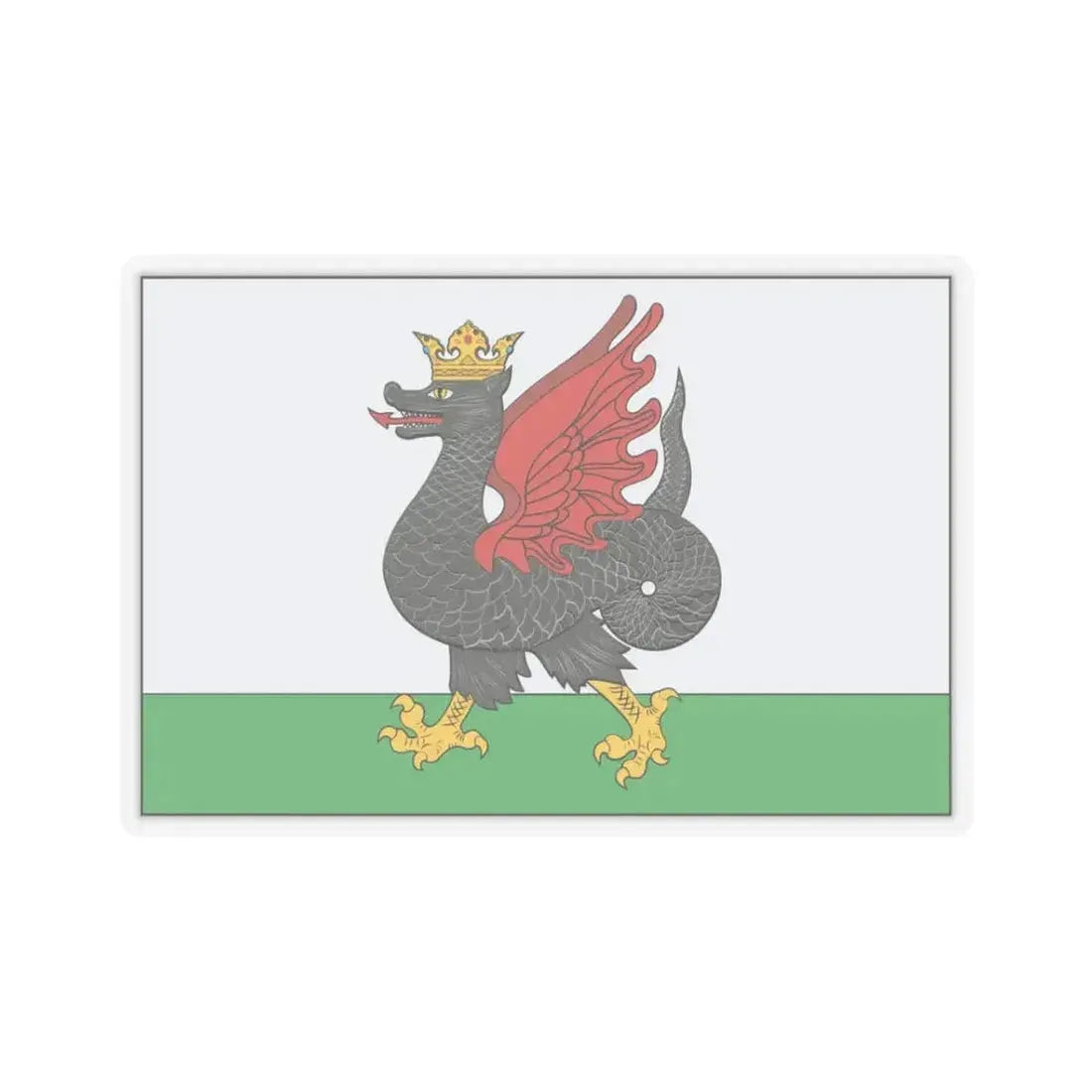 Flag of Kazan Russia - STICKER Vinyl Kiss-Cut Decal 3 Inch Transparent - The Sticker Space