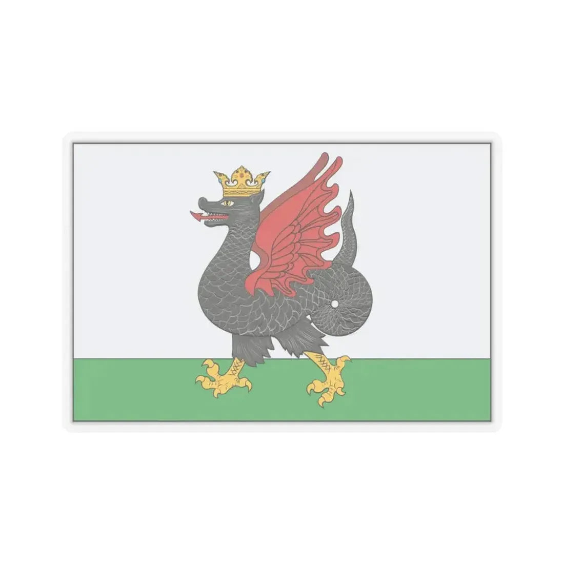 Flag of Kazan Russia - STICKER Vinyl Kiss-Cut Decal 4 Inch Transparent - The Sticker Space