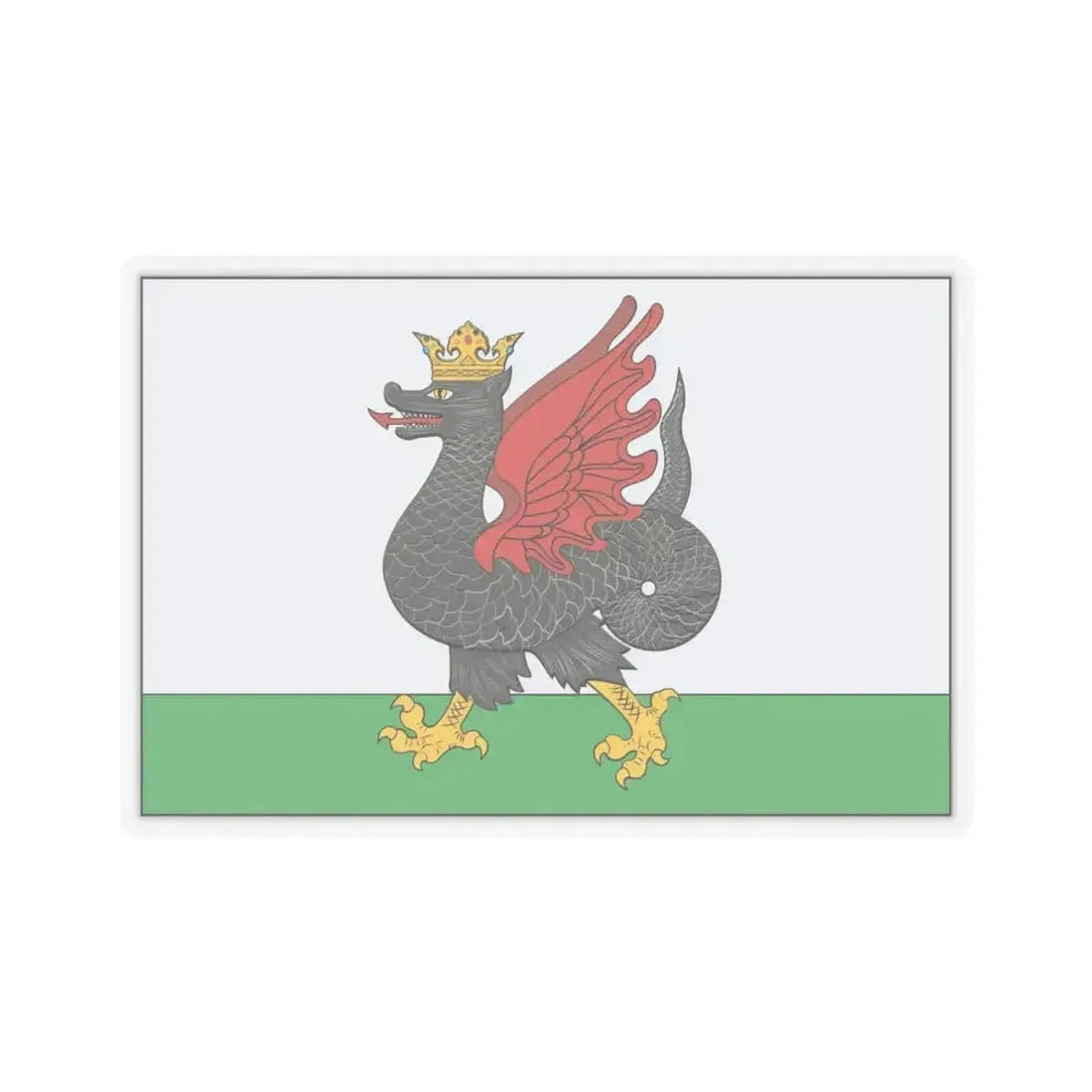 Flag of Kazan Russia - STICKER Vinyl Kiss-Cut Decal 6 Inch Transparent - The Sticker Space