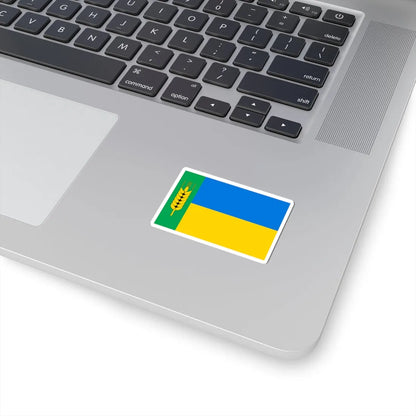 Flag of Kazanka raion (Ukraine) STICKER Vinyl Kiss-Cut Decal - The Sticker Space