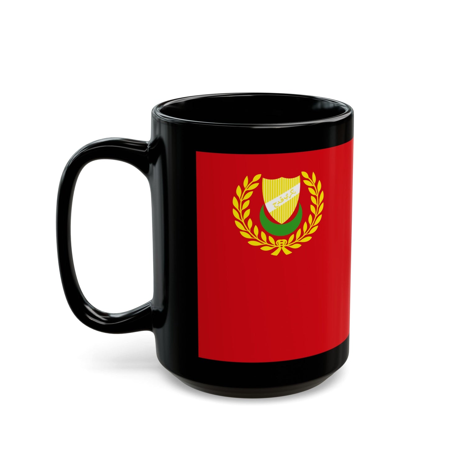 Flag of Kedah Malaysia - Black Coffee Mug-The Sticker Space