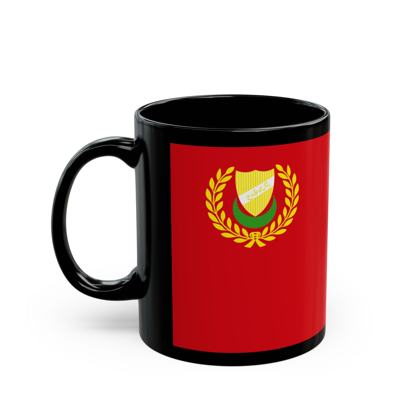 Flag of Kedah Malaysia - Black Coffee Mug-The Sticker Space