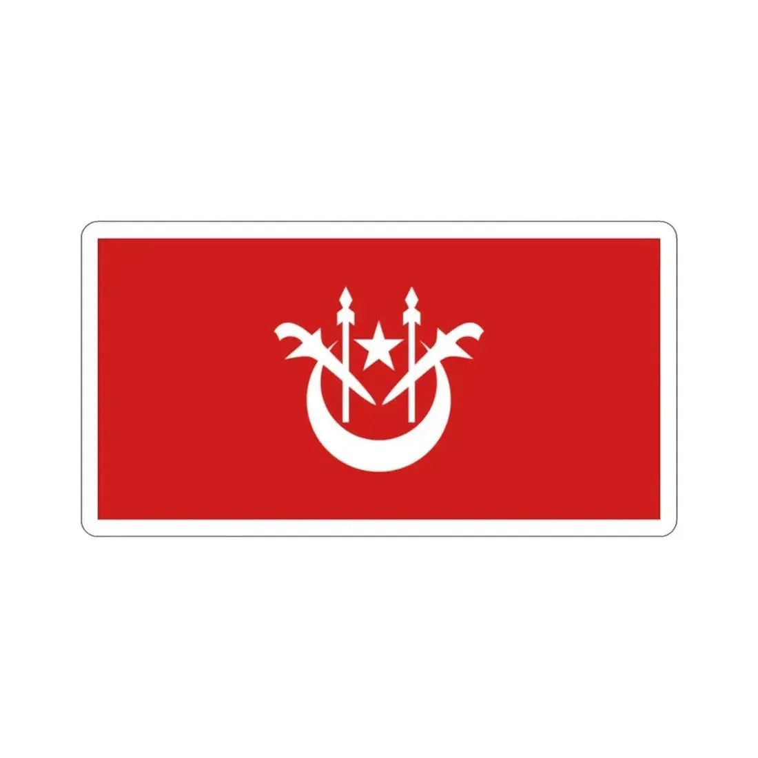 Flag of Kelantan Malaysia STICKER Vinyl Die-Cut Decal 2 Inch - The Sticker Space