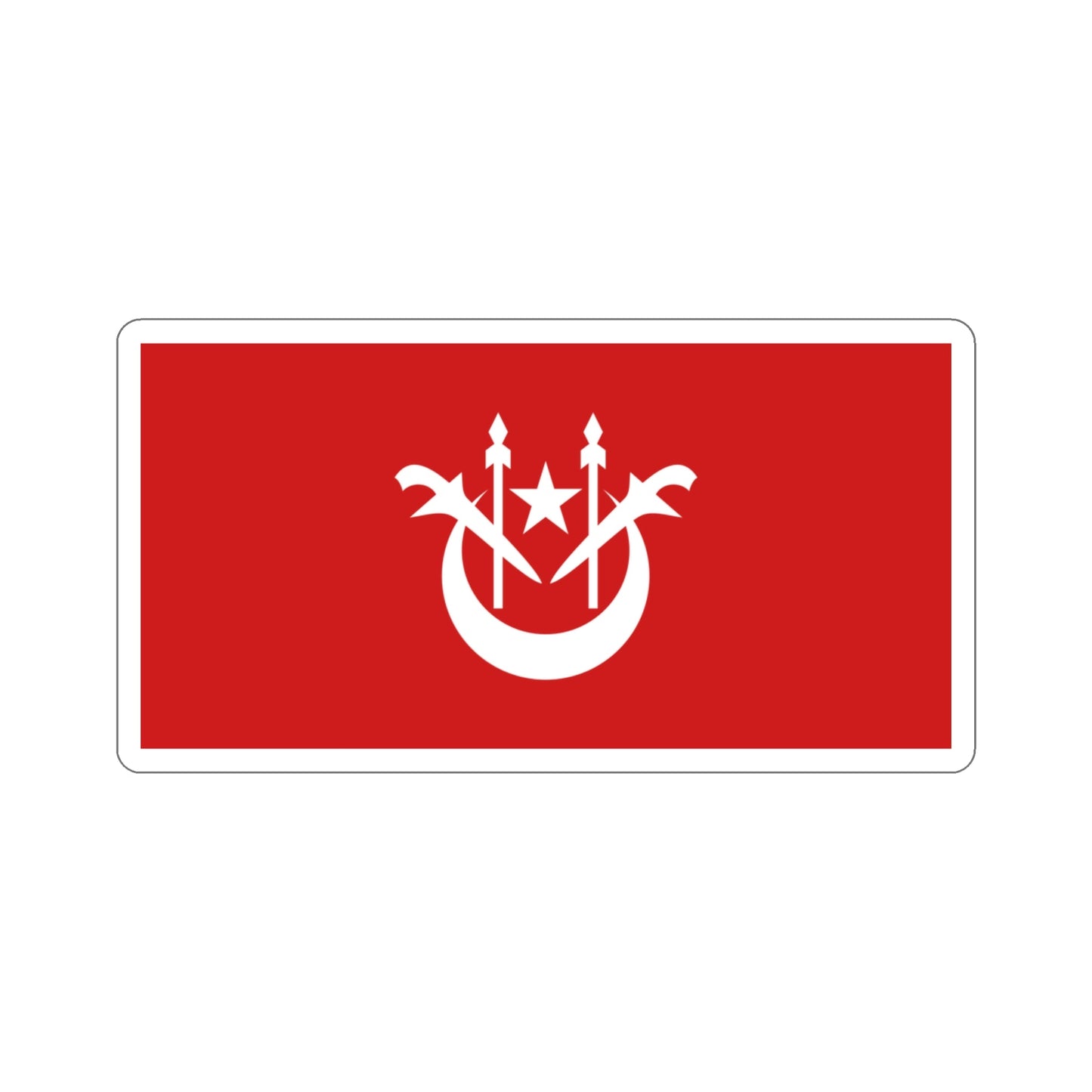 Flag of Kelantan Malaysia STICKER Vinyl Die-Cut Decal-3 Inch-The Sticker Space