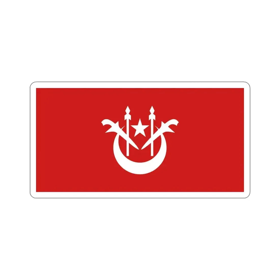 Flag of Kelantan Malaysia STICKER Vinyl Die-Cut Decal 4 Inch - The Sticker Space