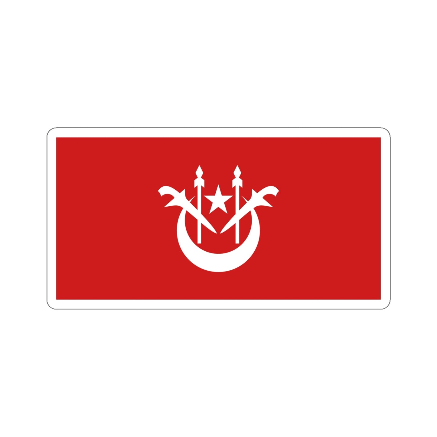 Flag of Kelantan Malaysia STICKER Vinyl Die-Cut Decal-5 Inch-The Sticker Space