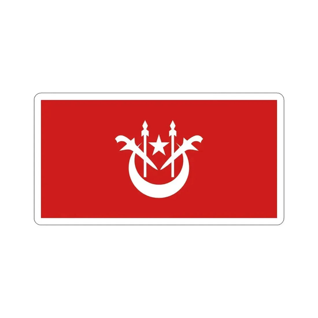 Flag of Kelantan Malaysia STICKER Vinyl Die-Cut Decal 5 Inch - The Sticker Space