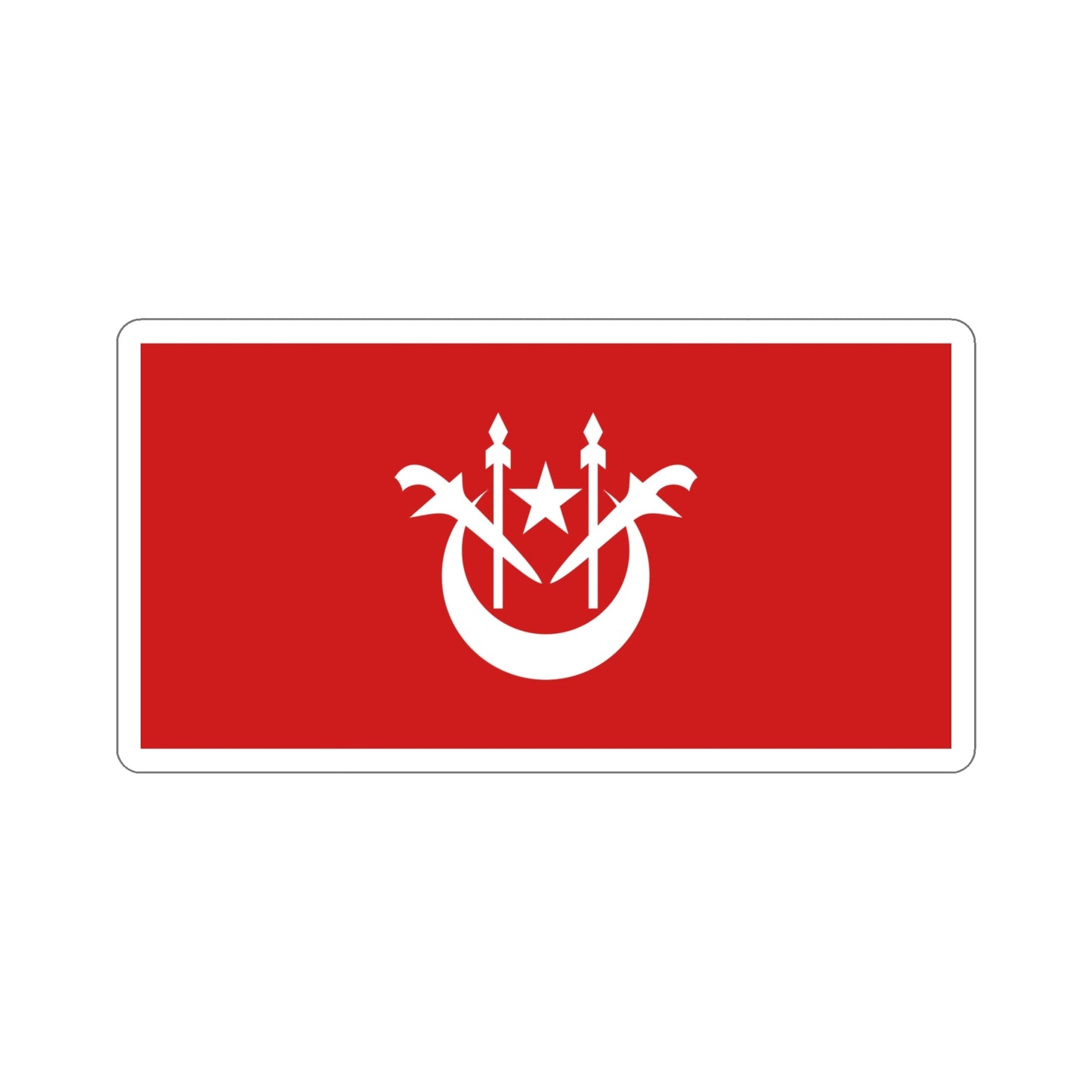 Flag of Kelantan Malaysia STICKER Vinyl Die-Cut Decal-6 Inch-The Sticker Space