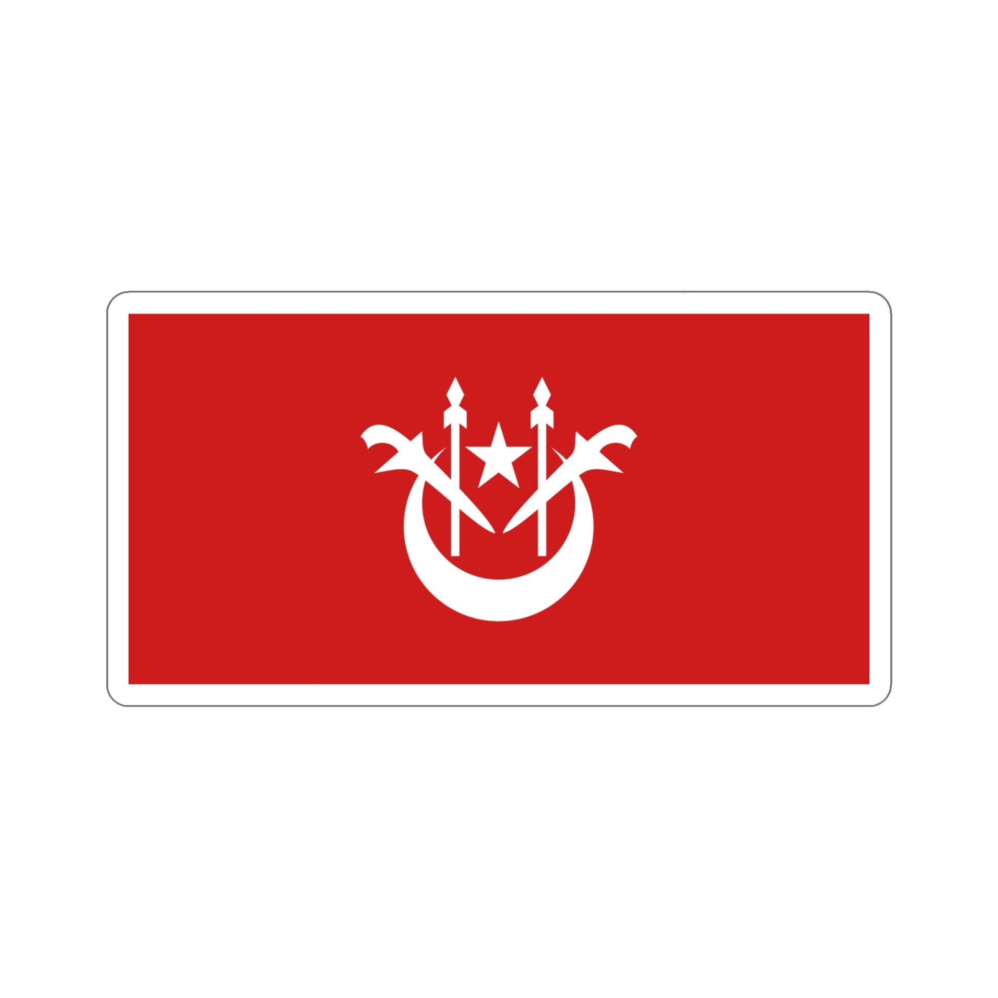 Flag of Kelantan Malaysia STICKER Vinyl Die-Cut Decal-6 Inch-The Sticker Space