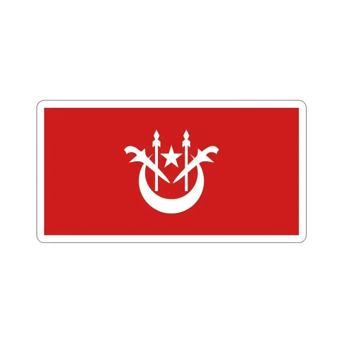 Flag of Kelantan Malaysia STICKER Vinyl Die-Cut Decal 6 Inch - The Sticker Space