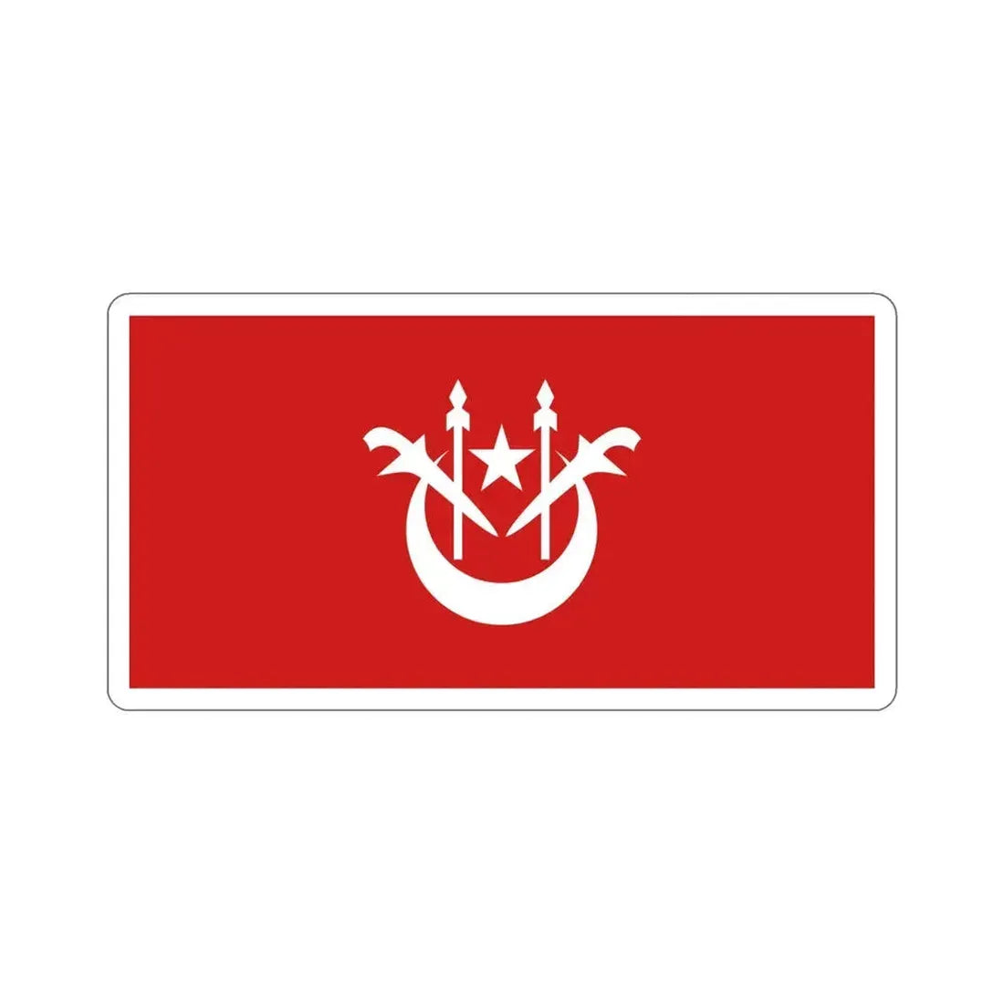 Flag of Kelantan Malaysia STICKER Vinyl Die-Cut Decal 6 Inch - The Sticker Space