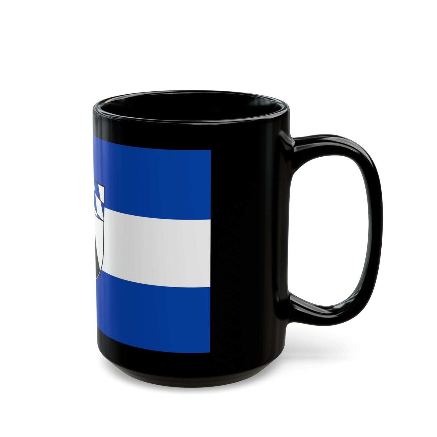 Flag of Kelheim Germany - Black Coffee Mug-The Sticker Space