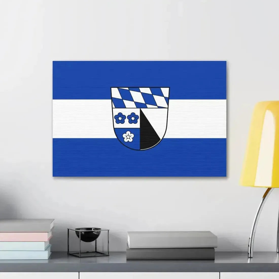 Flag of Kelheim Germany - Canvas Wall Art - The Sticker Space