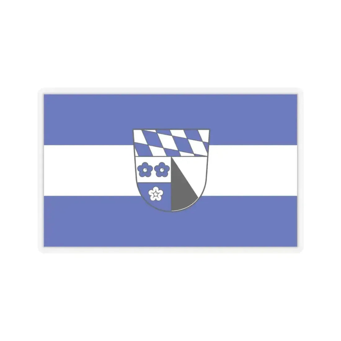 Flag of Kelheim Germany - STICKER Vinyl Kiss-Cut Decal 3 Inch Transparent - The Sticker Space