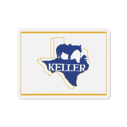 Flag of Keller Texas - Refrigerator Magnet - The Sticker Space