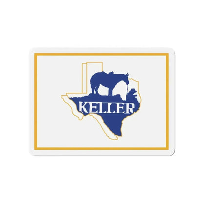 Flag of Keller Texas - Refrigerator Magnet - The Sticker Space