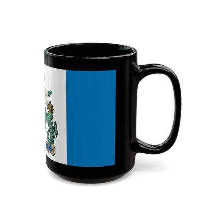 Flag of Kelowna British Columbia Canada - Black Coffee Mug-The Sticker Space