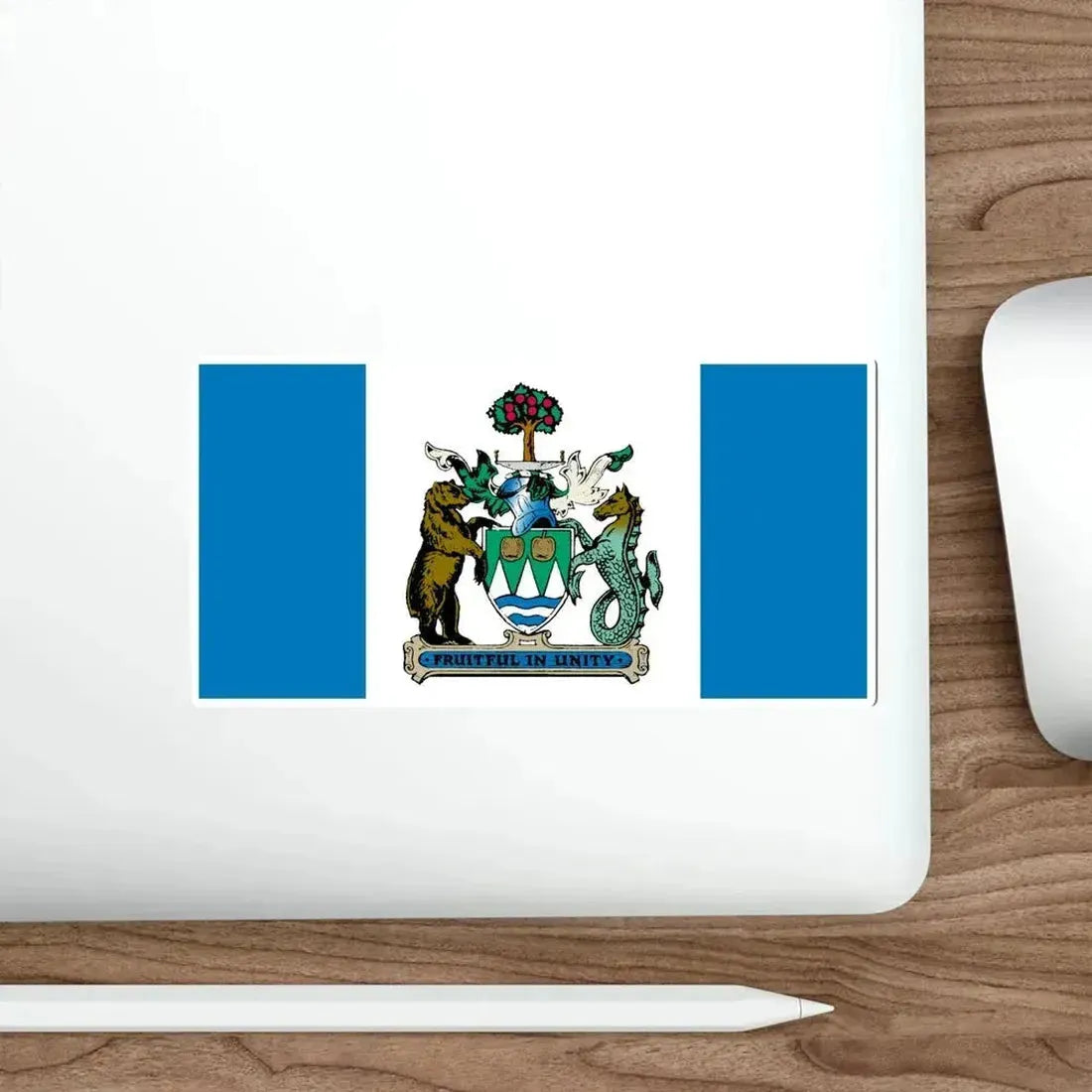 Flag of Kelowna British Columbia Canada STICKER Vinyl Die-Cut Decal - The Sticker Space