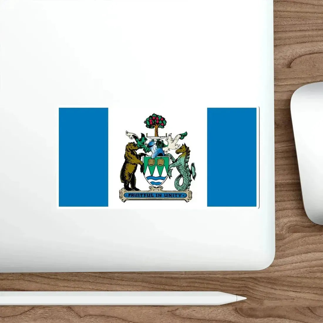 Flag of Kelowna British Columbia Canada STICKER Vinyl Die-Cut Decal - The Sticker Space