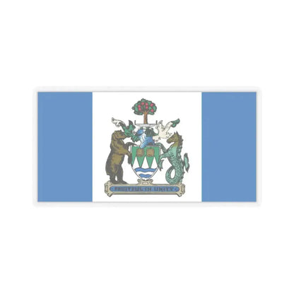 Flag of Kelowna British Columbia Canada - STICKER Vinyl Kiss-Cut Decal 2 Inch Transparent - The Sticker Space