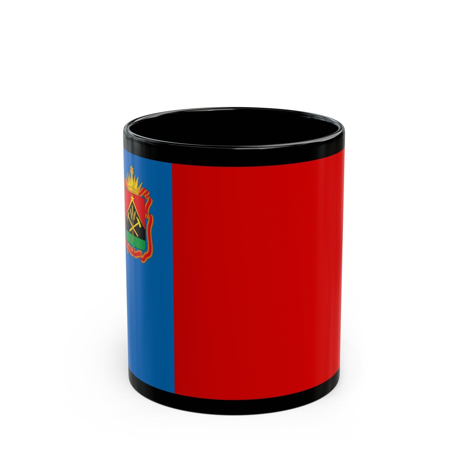 Flag of Kemerovo Oblast Russia - Black Coffee Mug-11oz-The Sticker Space