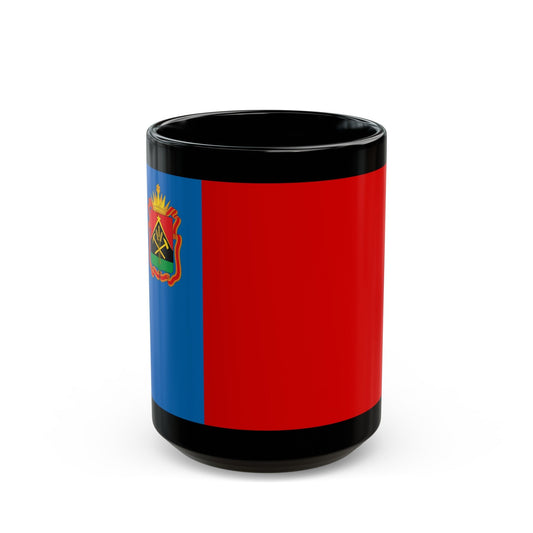 Flag of Kemerovo Oblast Russia - Black Coffee Mug-15oz-The Sticker Space