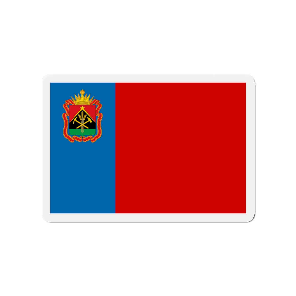 Flag of Kemerovo Oblast Russia - Die-Cut Magnet-3" x 3"-The Sticker Space