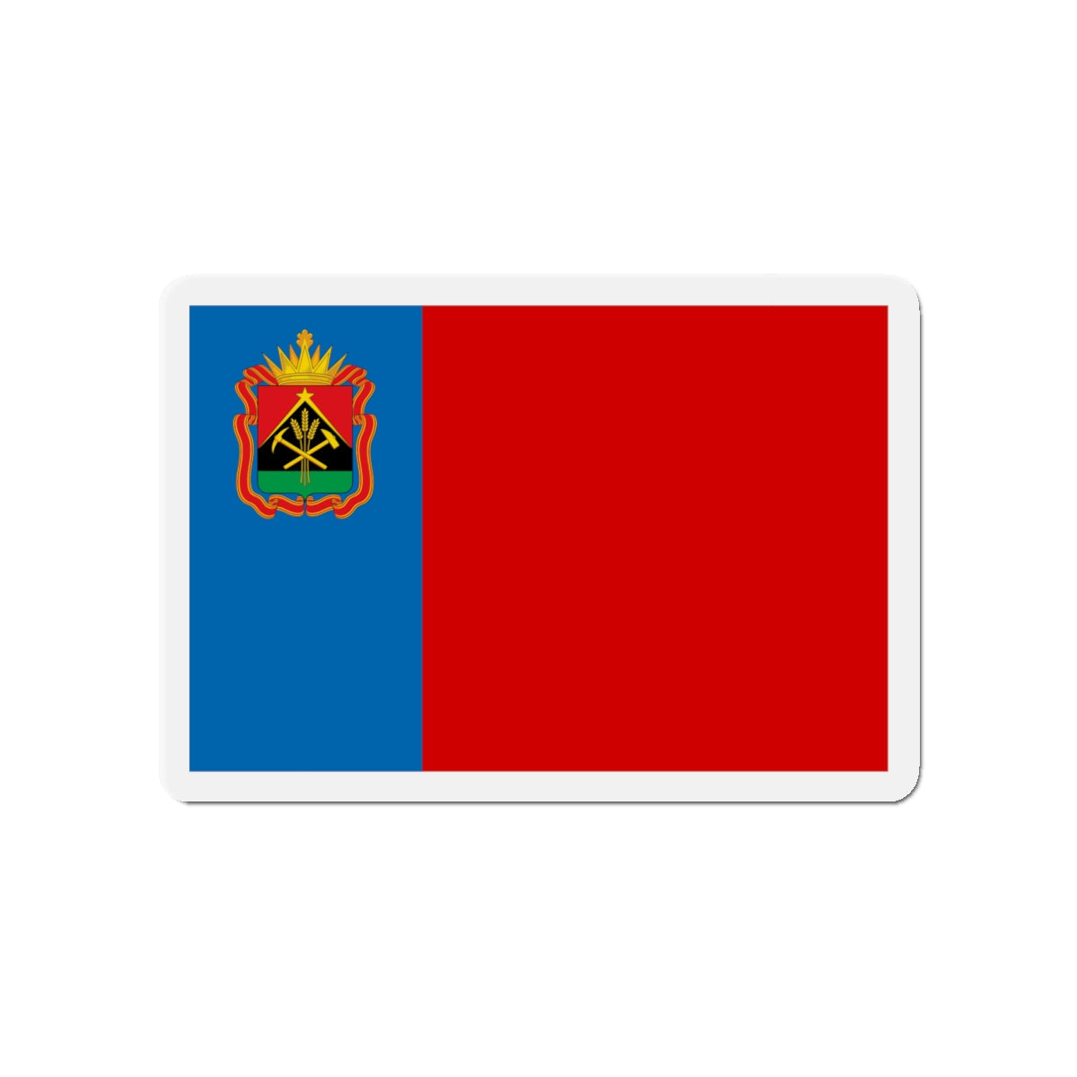 Flag of Kemerovo Oblast Russia - Die-Cut Magnet-4" x 4"-The Sticker Space