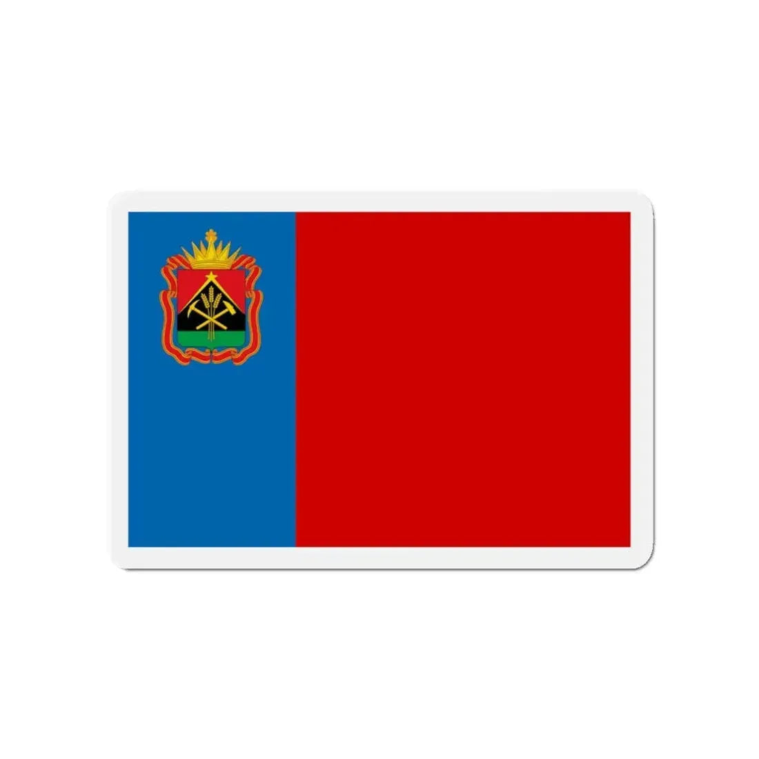 Flag of Kemerovo Oblast Russia - Refrigerator Magnet 3 Inch - The Sticker Space