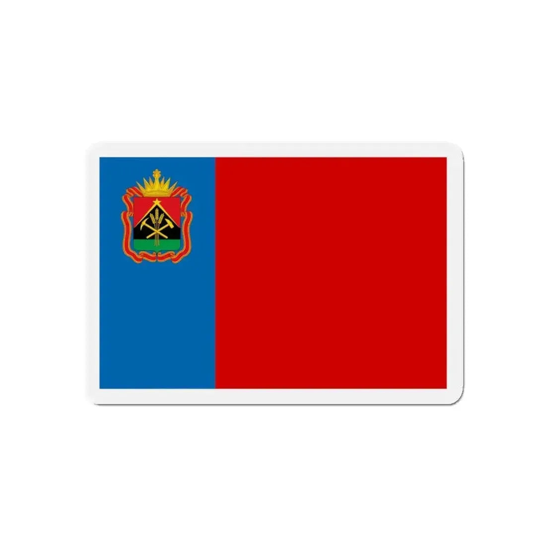 Flag of Kemerovo Oblast Russia - Refrigerator Magnet - The Sticker Space