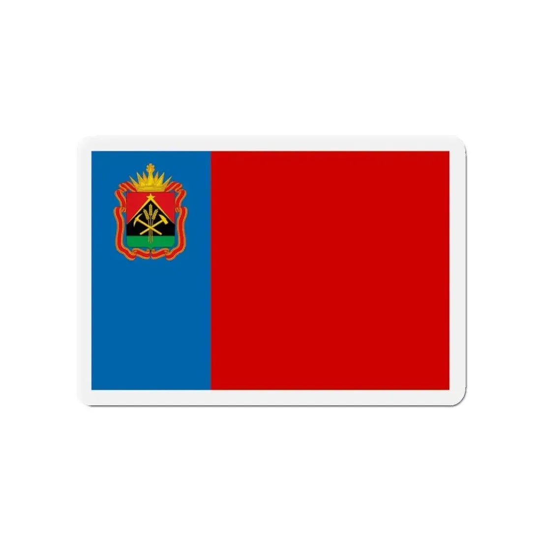 Flag of Kemerovo Oblast Russia - Refrigerator Magnet - The Sticker Space