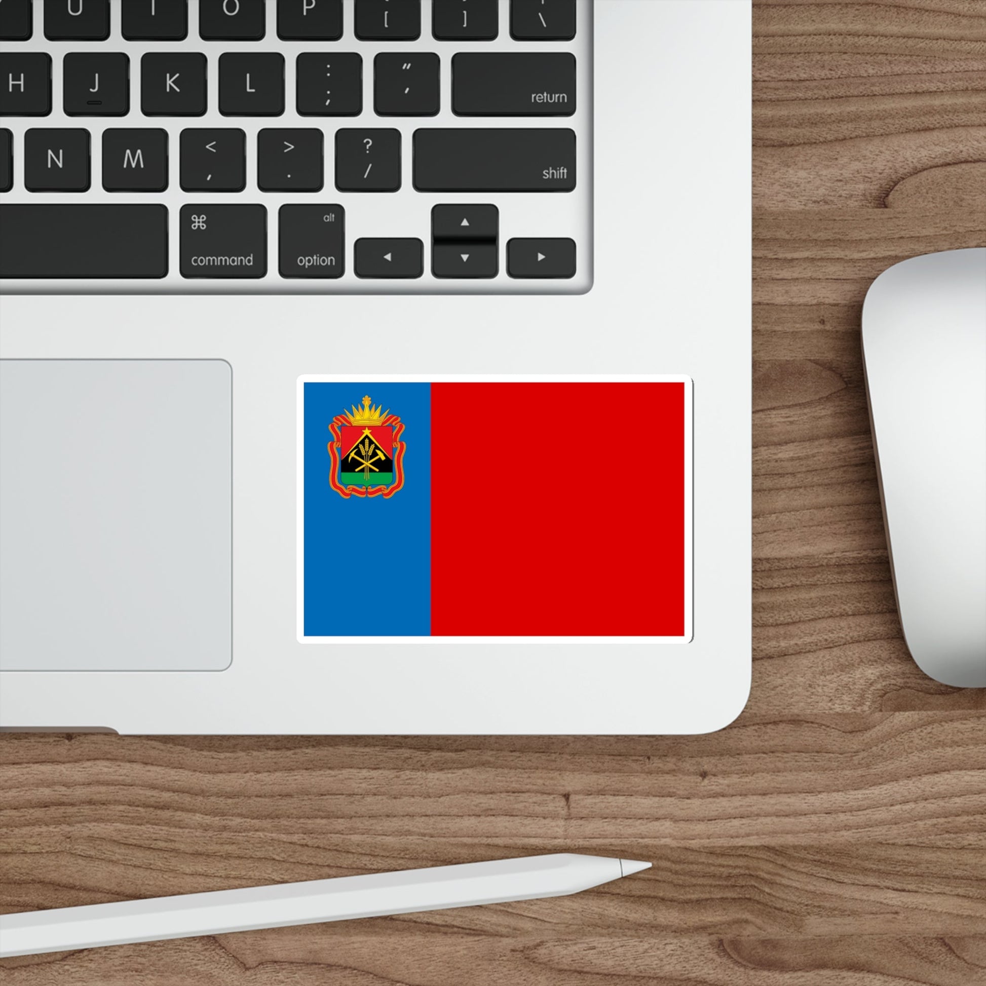 Flag of Kemerovo Oblast Russia STICKER Vinyl Die-Cut Decal-The Sticker Space