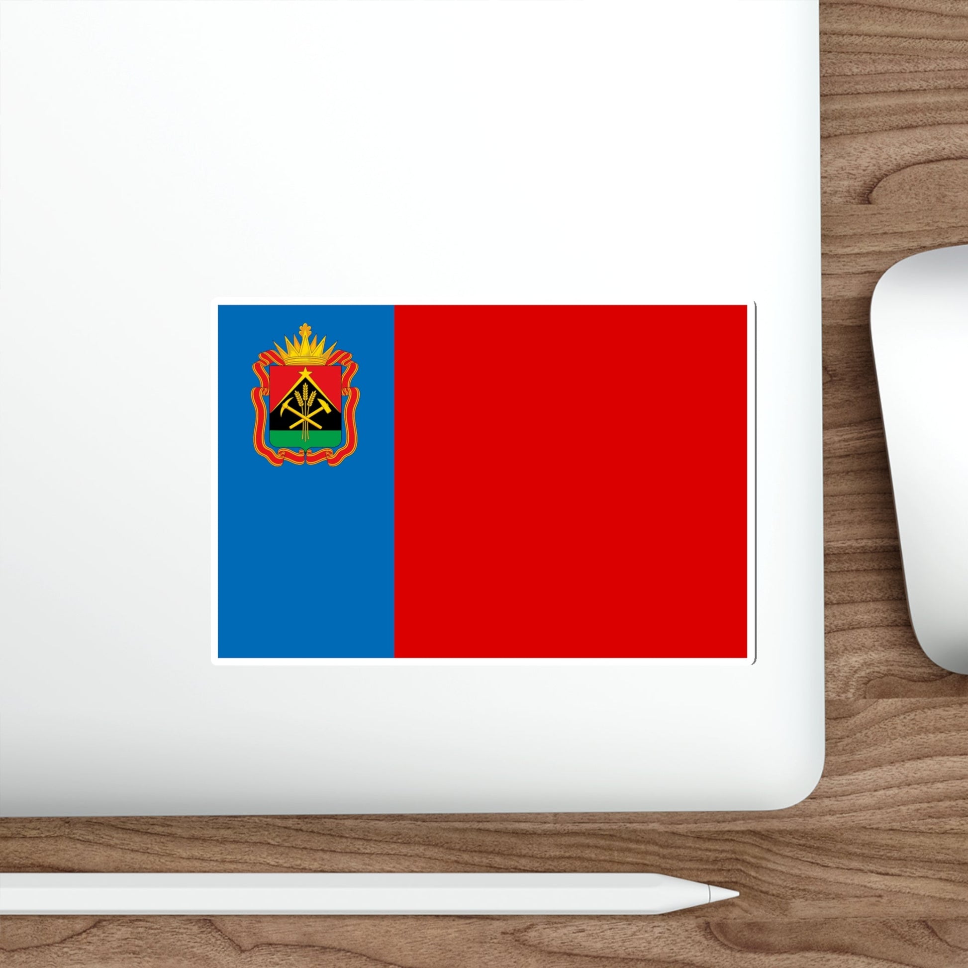 Flag of Kemerovo Oblast Russia STICKER Vinyl Die-Cut Decal-The Sticker Space