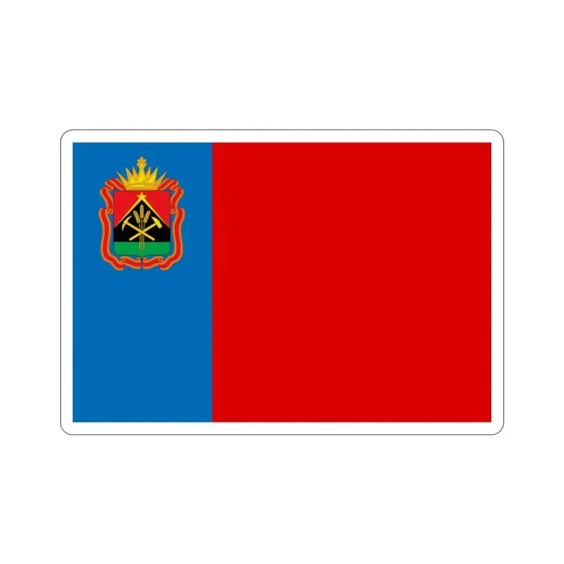 Flag of Kemerovo Oblast Russia STICKER Vinyl Die-Cut Decal 2 Inch - The Sticker Space