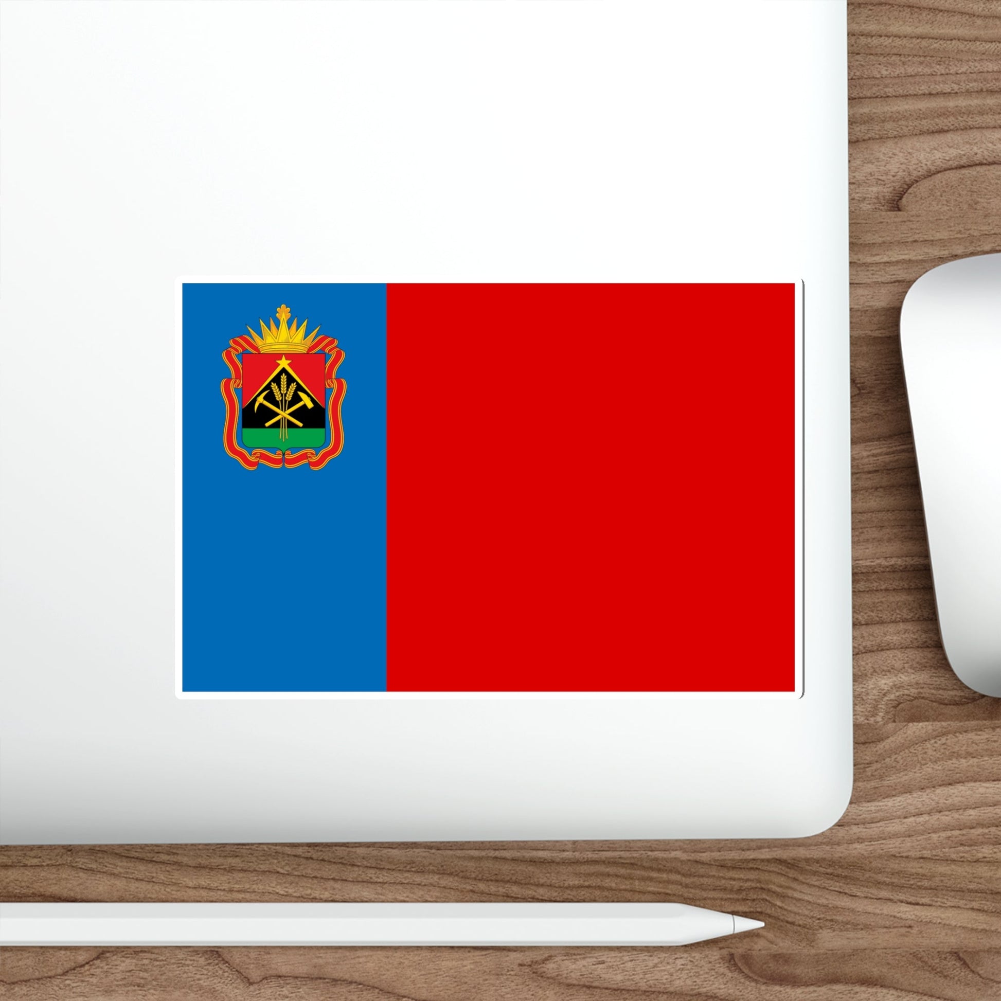 Flag of Kemerovo Oblast Russia STICKER Vinyl Die-Cut Decal-The Sticker Space