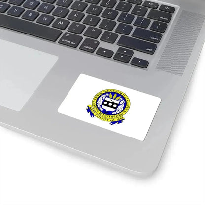 Flag of Kent County Delaware (United States) STICKER Vinyl Kiss-Cut Decal - The Sticker Space