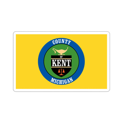 Flag of Kent County Michigan STICKER Vinyl Die-Cut Decal-2 Inch-The Sticker Space