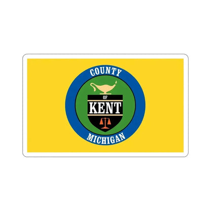 Flag of Kent County Michigan STICKER Vinyl Die-Cut Decal - The Sticker Space