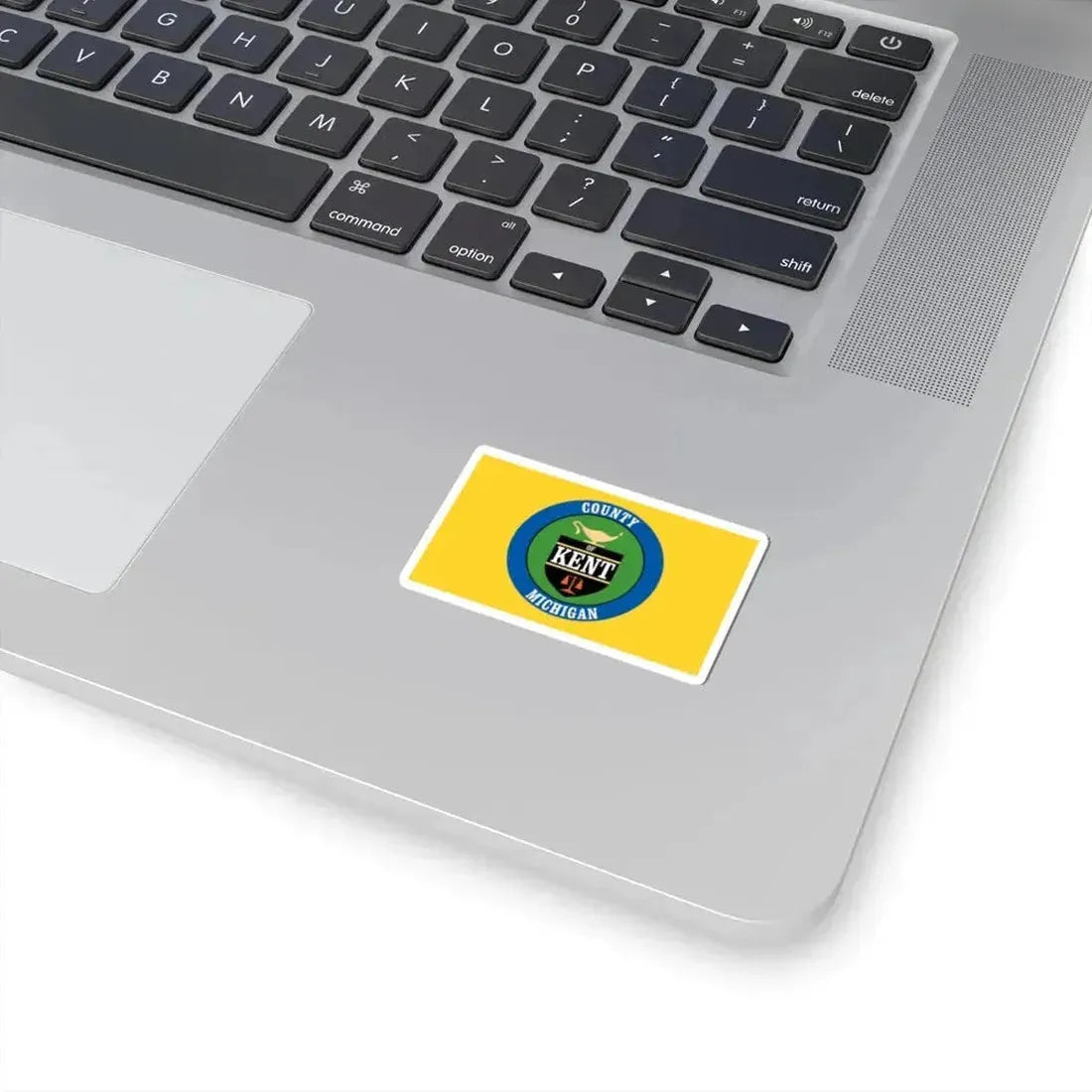 Flag of Kent County Michigan (United States) STICKER Vinyl Kiss-Cut Decal - The Sticker Space
