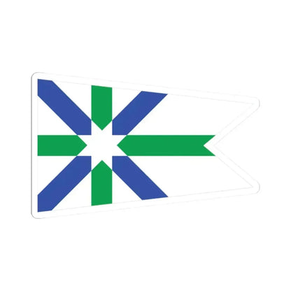 Flag of Kent Ohio (United States) STICKER Vinyl Kiss-Cut Decal 2 Inch White - The Sticker Space