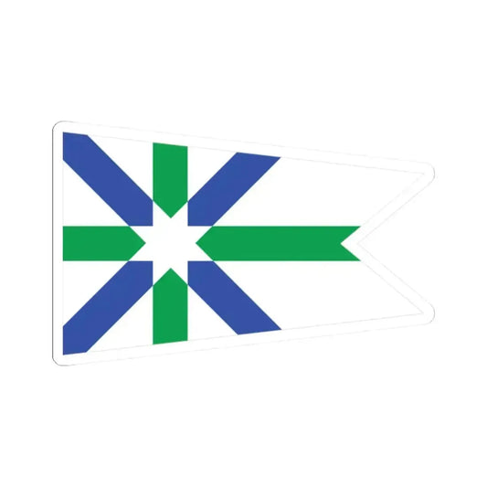 Flag of Kent Ohio (United States) STICKER Vinyl Kiss-Cut Decal 2 Inch White - The Sticker Space