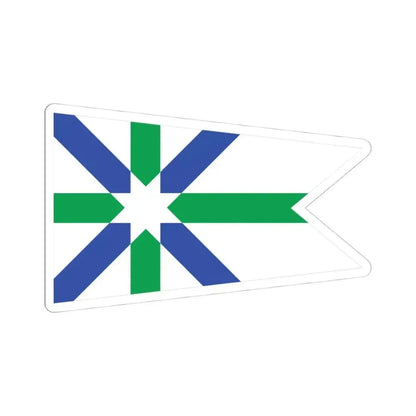 Flag of Kent Ohio (United States) STICKER Vinyl Kiss-Cut Decal 4 Inch White - The Sticker Space