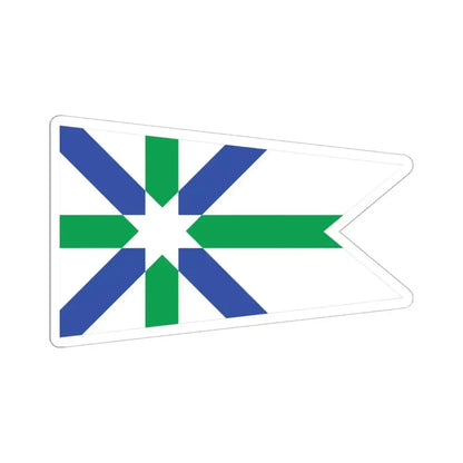 Flag of Kent Ohio (United States) STICKER Vinyl Kiss-Cut Decal 6 Inch White - The Sticker Space