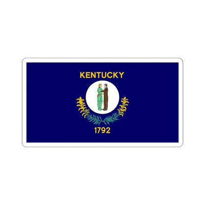 Flag of Kentucky 1918-1963 (United States) STICKER Vinyl Kiss-Cut Decal 6 Inch White - The Sticker Space