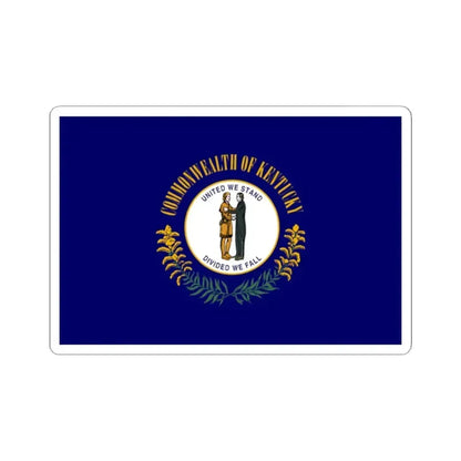 Flag of Kentucky 3-2 (United States) STICKER Vinyl Kiss-Cut Decal 2 Inch White - The Sticker Space